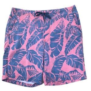 NWT Aero Stretch Jogger 9" Short, Hawaiian, Boardshorts, Berry/Navy, size Large